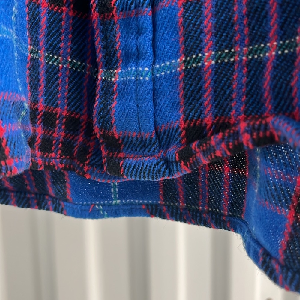 Vintage‎ 80s Blue and Red Plaid Men's Shirt - Picture 5 of 7
